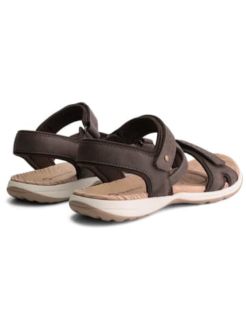 TRAVELIN' Leren trekkingsandalen "Sollia" bruin