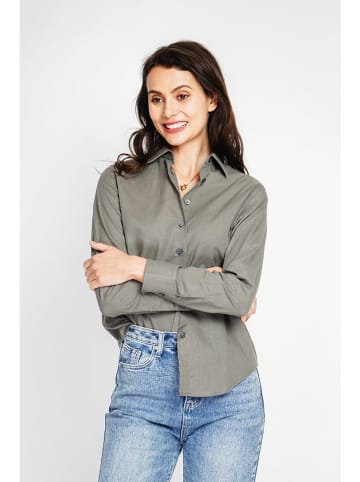 ASSUILI Leinenhemd in Khaki