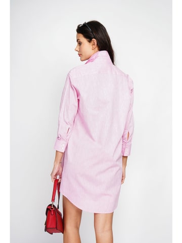 ASSUILI Leinenkleid in Pink