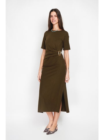 ASSUILI Sukienka w kolorze khaki