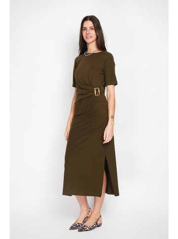 ASSUILI Sukienka w kolorze khaki
