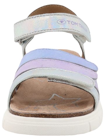 Tom Tailor Sandalen paars/zilverkleurig