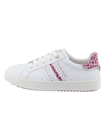 Tom Tailor Sneakers in Weiß/ Bunt