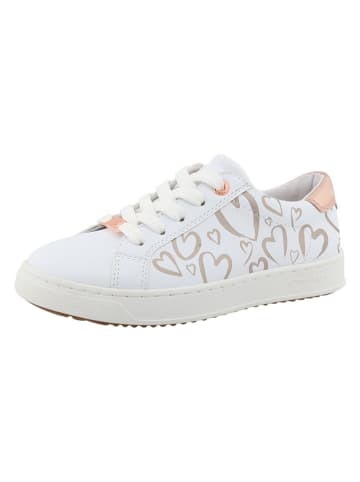 Tom Tailor Sneakers in Weiß/ Gold