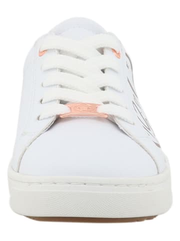 Tom Tailor Sneakers in Weiß/ Gold