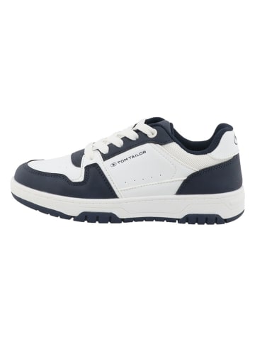 Tom Tailor Sneakers in Dunkelblau/ Weiß