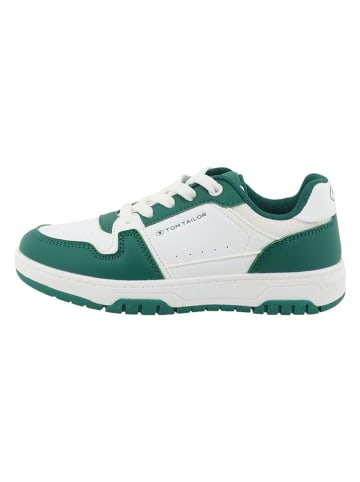 Tom Tailor Sneakers in Grün/ Weiß