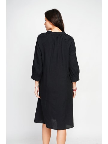 Le Jardin du Lin Kleid in Schwarz