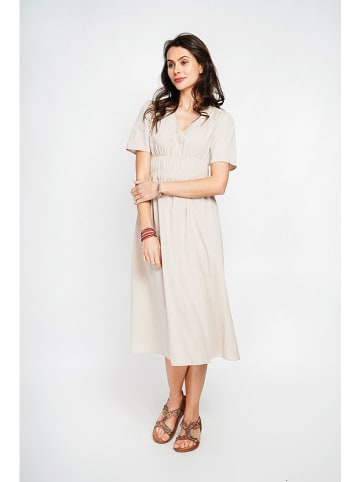 Le Jardin du Lin Kleid in Creme