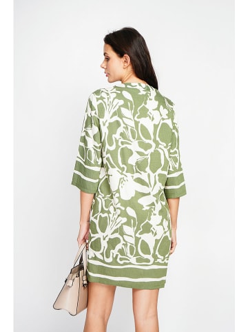 Le Jardin du Lin Jurk wit/groen