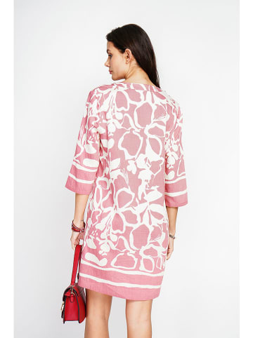 Le Jardin du Lin Jurk wit/lichtroze