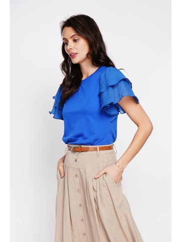 Le Jardin du Lin Bluse in Blau