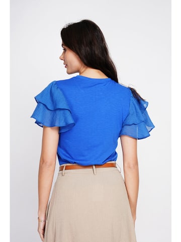 Le Jardin du Lin Bluse in Blau