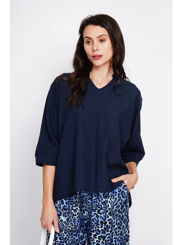 Le Jardin du Lin Blouse donkerblauw