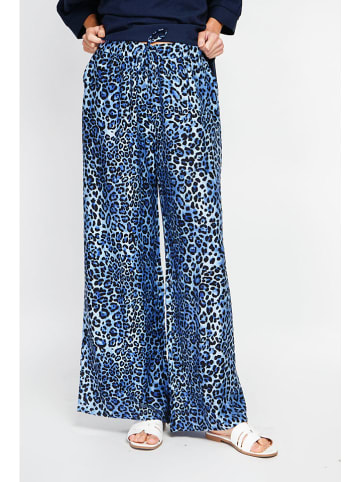 Le Jardin du Lin Hose in Schwarz/ Blau