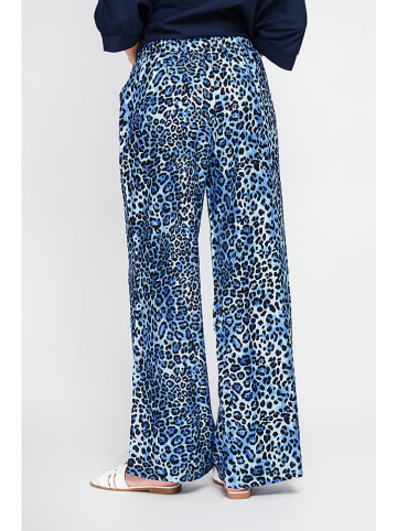 Le Jardin du Lin Hose in Schwarz/ Blau