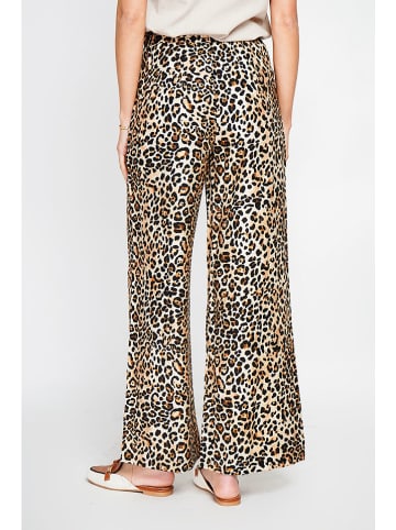Le Jardin du Lin Hose in Schwarz/ Beige