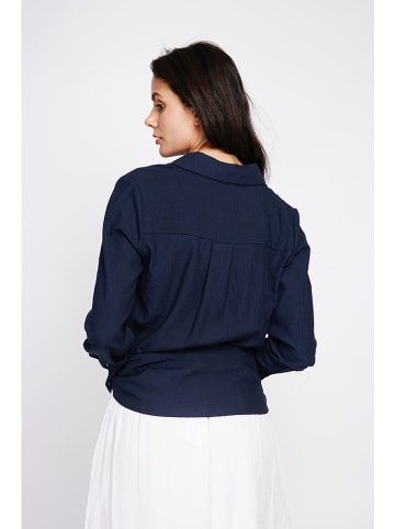 Le Jardin du Lin Blouse donkerblauw