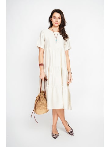 Le Jardin du Lin Kleid in Creme