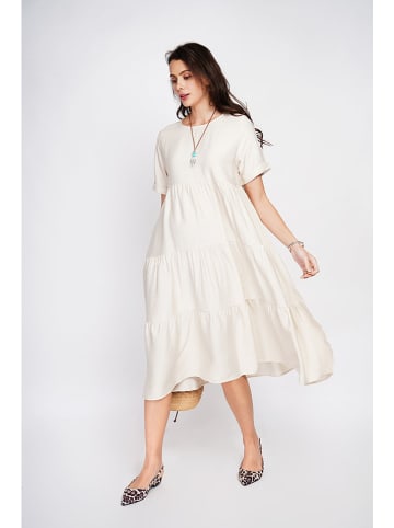 Le Jardin du Lin Kleid in Creme