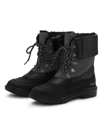 Ilse Jacobsen Leder-Winterstiefel in Schwarz