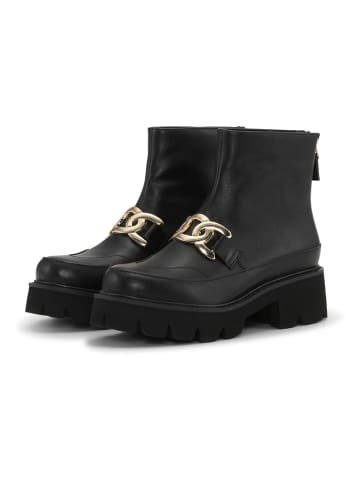 Ilse Jacobsen Leder-Stiefeletten in Schwarz