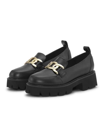 Ilse Jacobsen Leren mocassins zwart