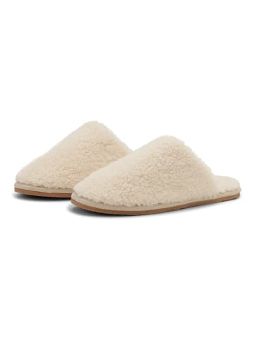 Ilse Jacobsen Schaffell-Hausschuhe in Creme