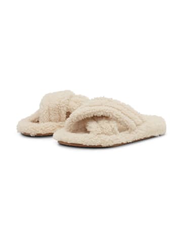 Ilse Jacobsen Leder-Hausschuhe in Creme