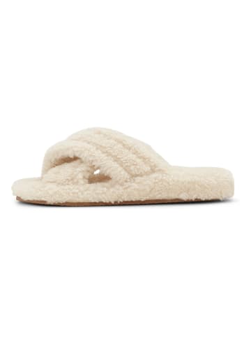 Ilse Jacobsen Schaffell-Hausschuhe in Creme