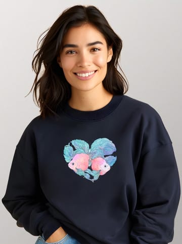 WOOOP Sweatshirt in Dunkelblau
