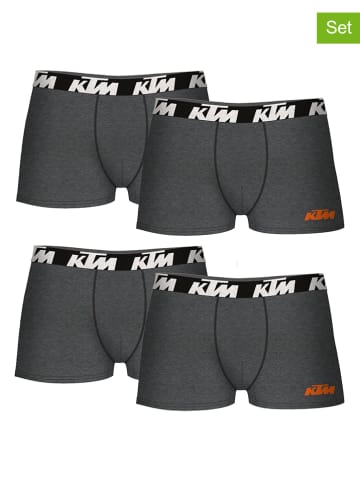 KTM Bokserki (4 pary) w kolorze antracytowym