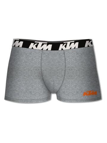 KTM Bokserki (4 pary) w kolorze szarym i białym