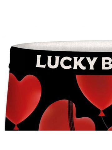 Lucky Boxer Bokserki (2 pary) w kolorze czerwono-czarnym