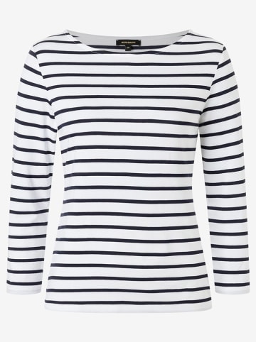 More & More Longsleeve donkerblauw/wit