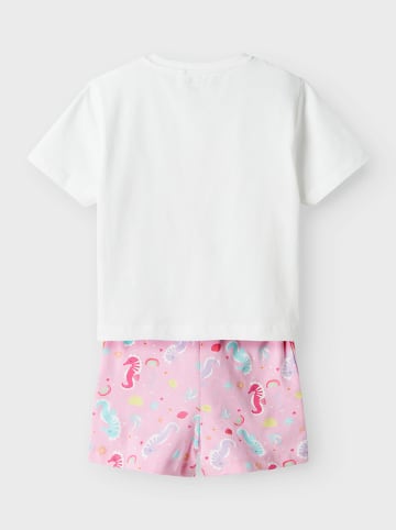 name it 2tlg. Outfit Rosa/ Weiß