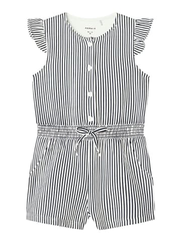 name it Jumpsuit in Dunkelblau/ Creme