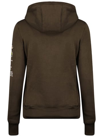 Geographical Norway Hoodie "Gymclass" donkerbruin