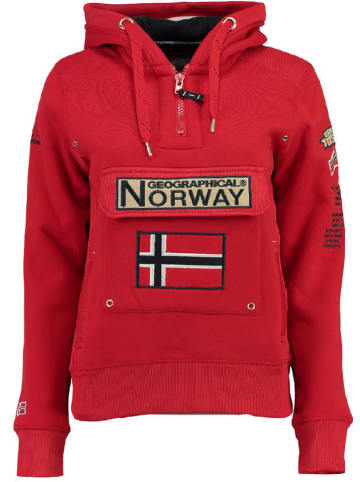 Geographical Norway Hoodie "Gymclass" in Rot