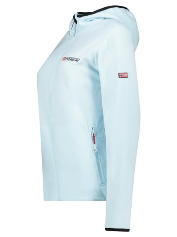 Geographical Norway Kurtka polarowa "Unicia" w kolorze błękitnym