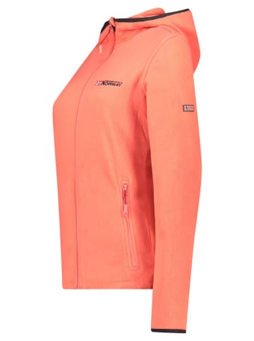 Geographical Norway Kurtka polarowa "Unicia" w kolorze pomarańczowym