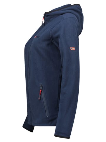 Geographical Norway Kurtka polarowa "Unicia" w kolorze granatowym