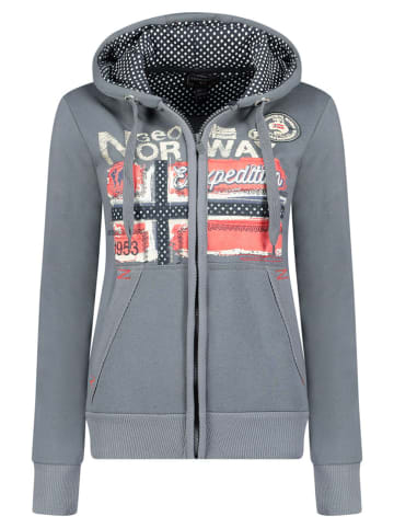 Geographical Norway Sweatjacke "Farlotte" in Grau