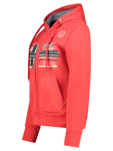 Geographical Norway Sweatvest "Farlotte" rood