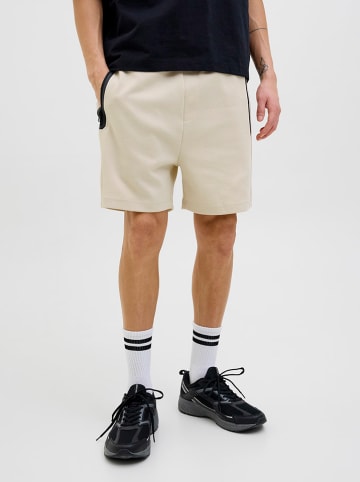Jack & Jones Szorty dresowe w kolorze beżowym