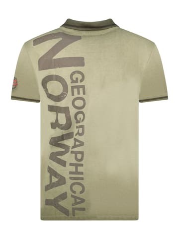 Geographical Norway Koszulka polo "Kotz" w kolorze khaki