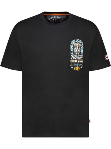 Geographical Norway Koszulka "Jakado" w kolorze czarnym