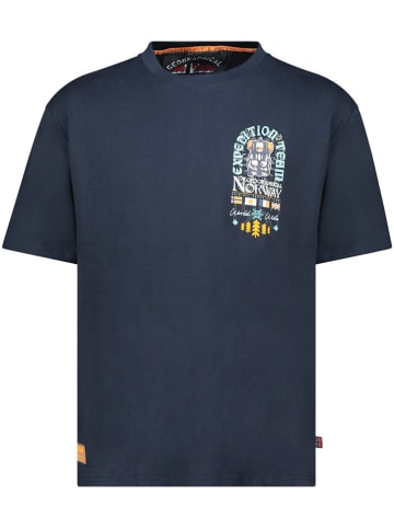 Geographical Norway Shirt "Jakado" in Dunkelblau