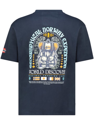 Geographical Norway Shirt "Jakado" donkerblauw