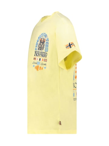 Geographical Norway Koszulka "Jakado" w kolorze żółtym